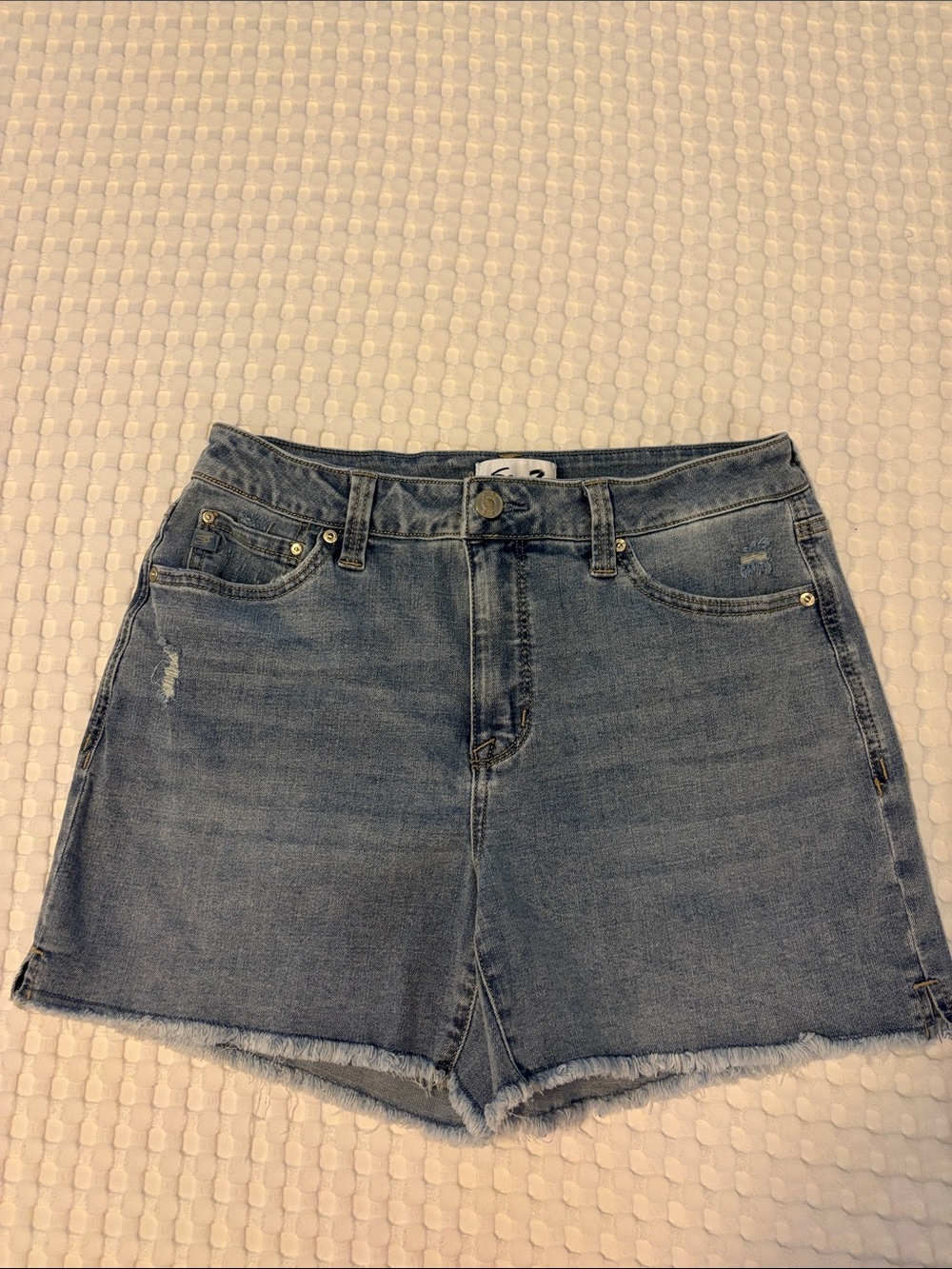Seven7 Light Blue High-Rise Jean Shorts size 6